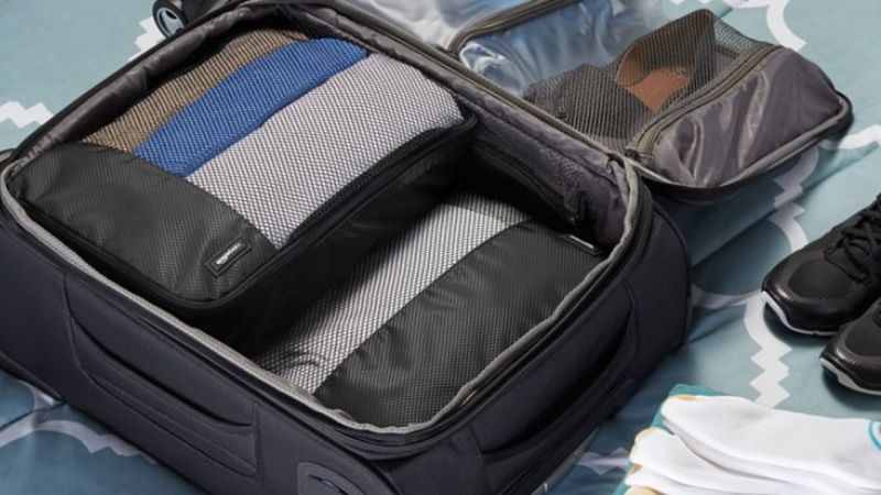 AmazonBasics Packing Cube Set | $16 | Amazon | Black and Grey only
